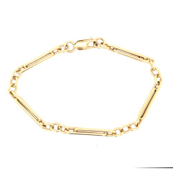 Pre Owned 9ct Tromebone Link Bracelet ZV854